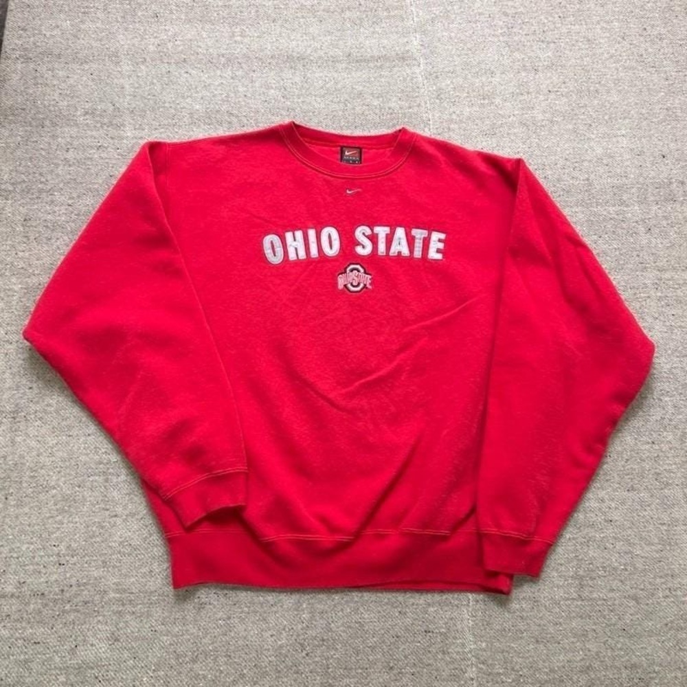 Vintage Nike Ohio State Buckeyes Sweatshirt Mens Large Red 1990s NCAA